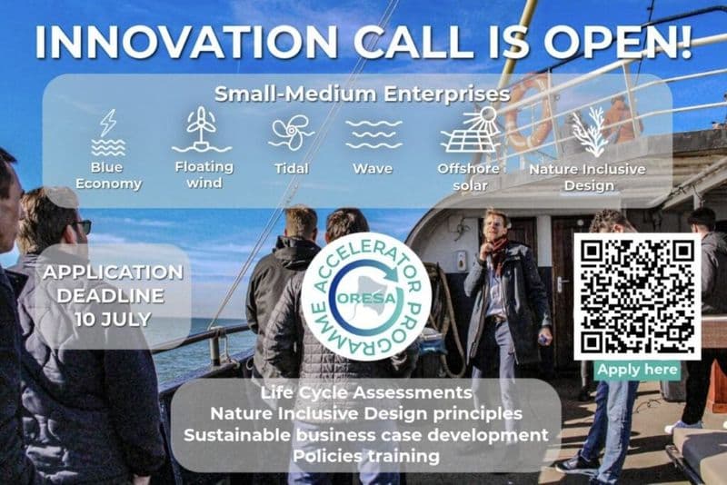 Third ORESA innovation call for offshore energy solutions open for applications