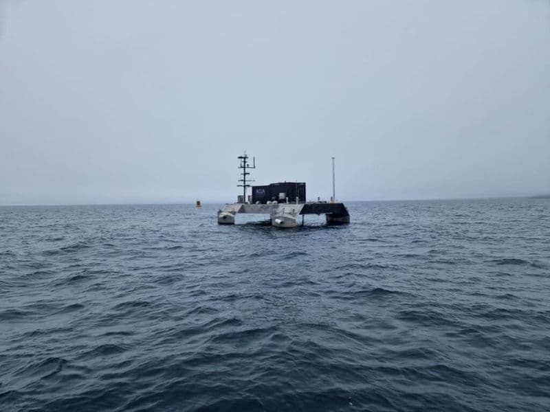 ACUA's Pioneer USV in Plymouth Sound; Source: ACUA Ocean