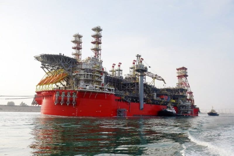 FPSO Energean Power works at the Karish field offshore Israel; Source: Energean